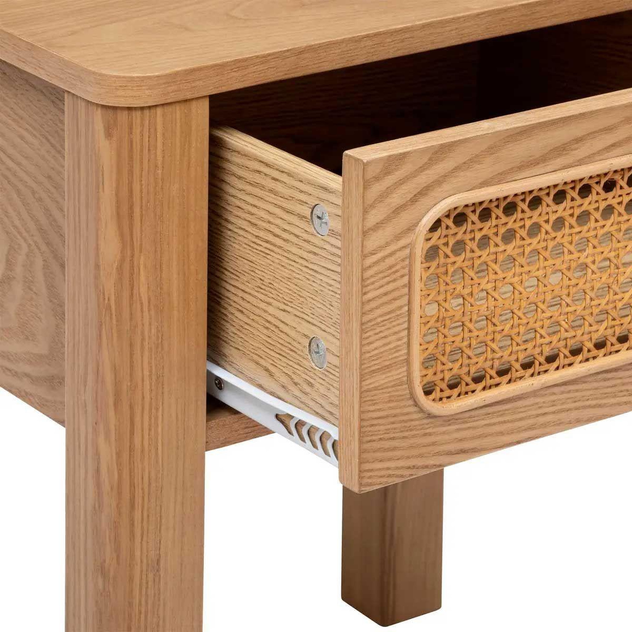 Voir la diapositive 3 : ATMOSPHERA Table de chevet 1 tiroir  tiria  52cm marron
