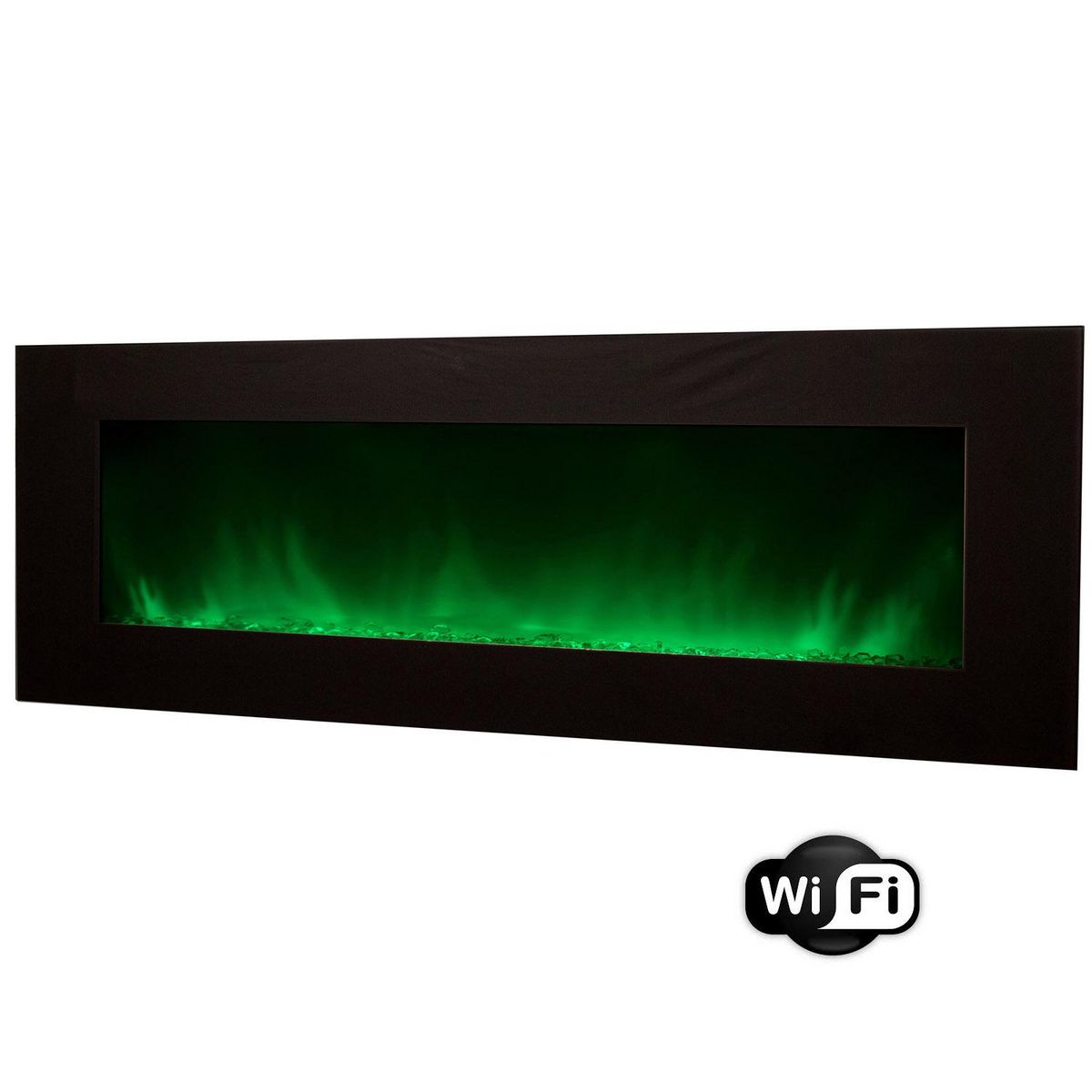 Chemin'arte Cheminée électrique grande taille 2000w en wifi - volcano 5xl wifi