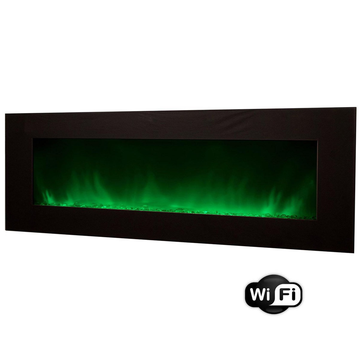 Chemin'arte Cheminée électrique grande taille 2000w en wifi - volcano 5xl wifi