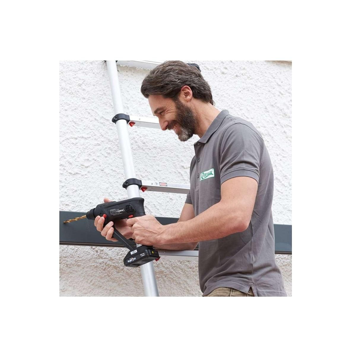 Ribimex Échelle télescopique 9 barreaux - PRET094