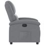 Voir la diapositive 4 : VIDAXL Fauteuil inclinable Gris clair Tissu
