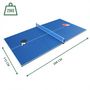 Voir la diapositive 4 : SOKKER Plateau de table de ping-pong avec accessoires - pliable ( 3 panneaux)
