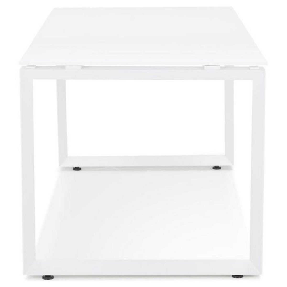 Paris Prix Bureau Design en Verre  Abigano  160cm Blanc