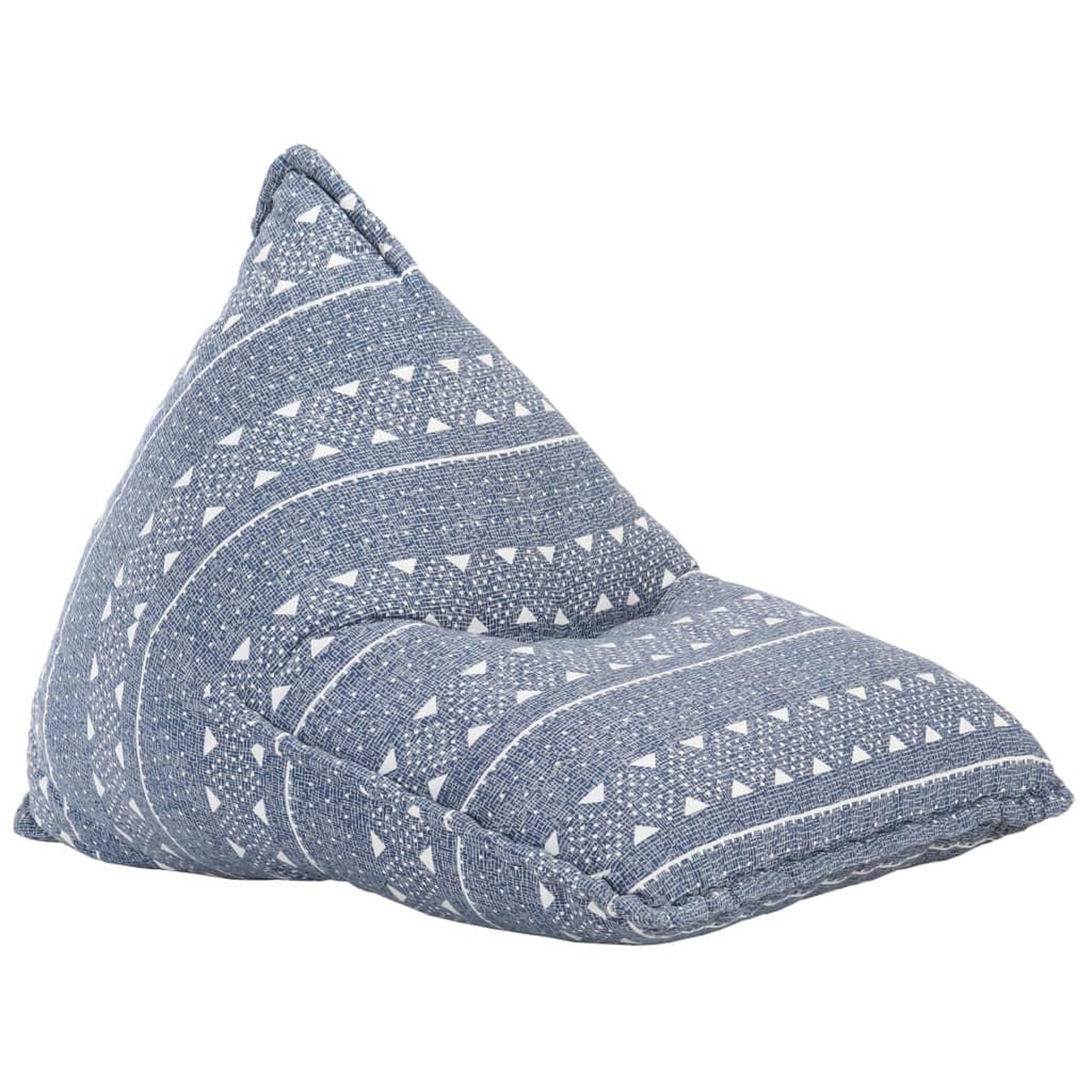 Voir la diapositive 1 : VIDAXL Canape pouf Indigo Tissu Patchwork