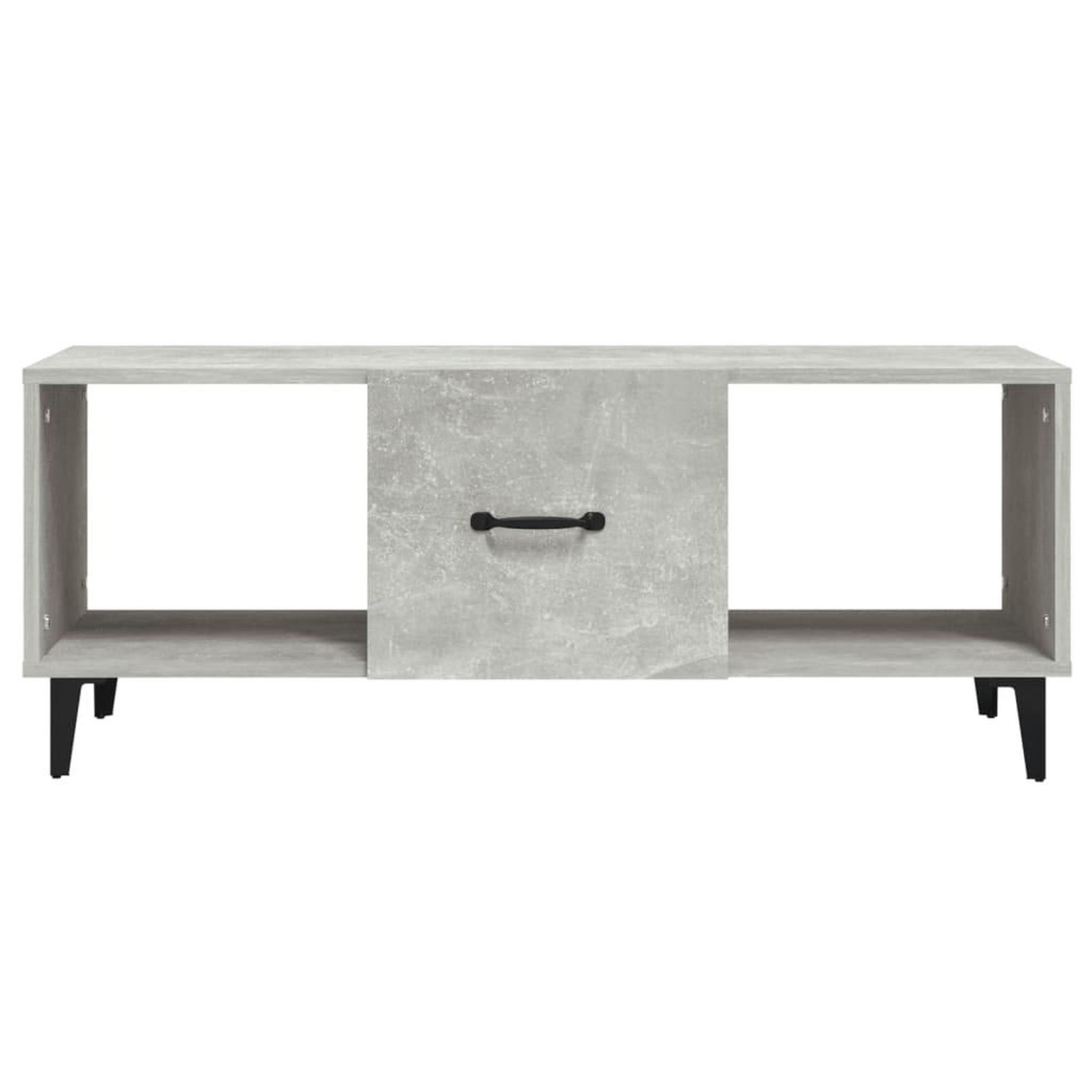 Voir la diapositive 5 : VIDAXL Table basse Gris beton 102x50x40 cm Bois d'ingenierie