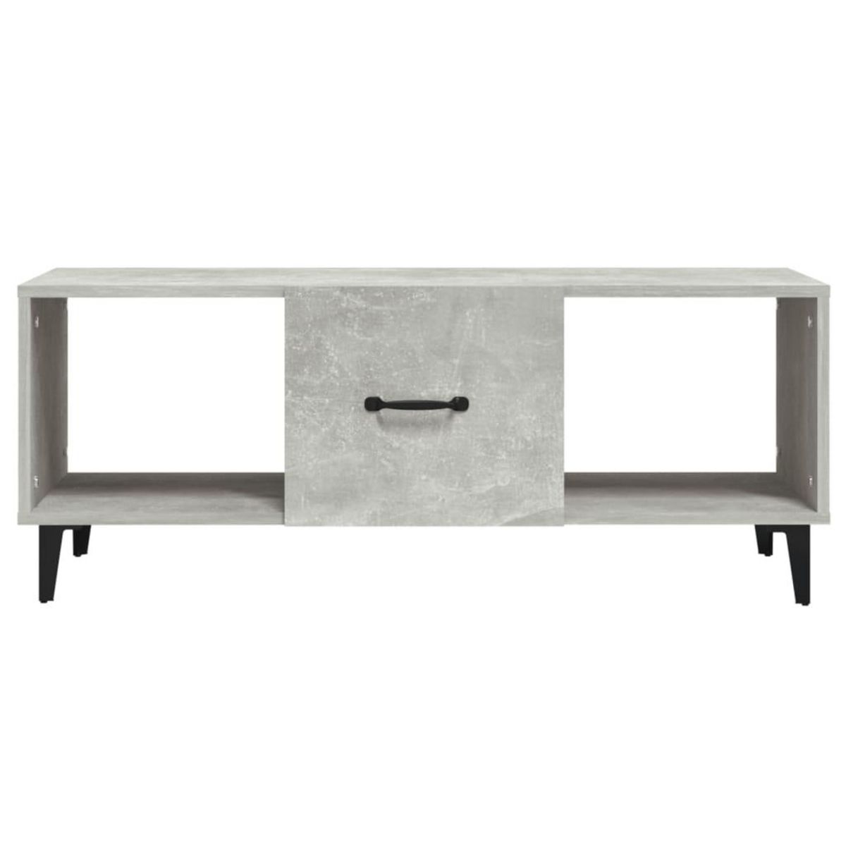 VIDAXL Table basse Gris beton 102x50x40 cm Bois d'ingenierie