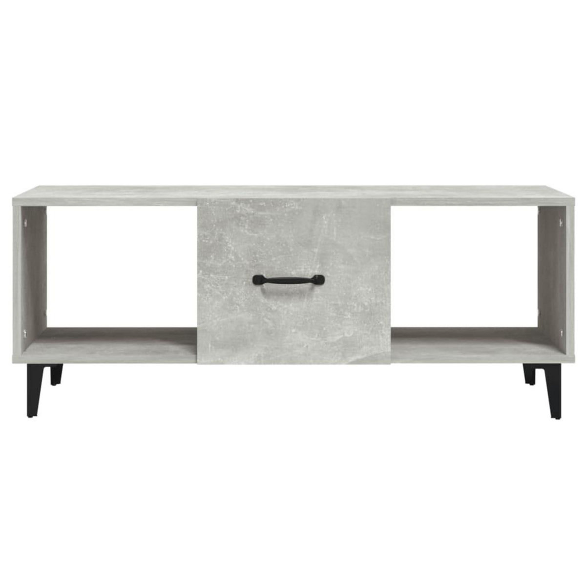 VIDAXL Table basse Gris beton 102x50x40 cm Bois d'ingenierie