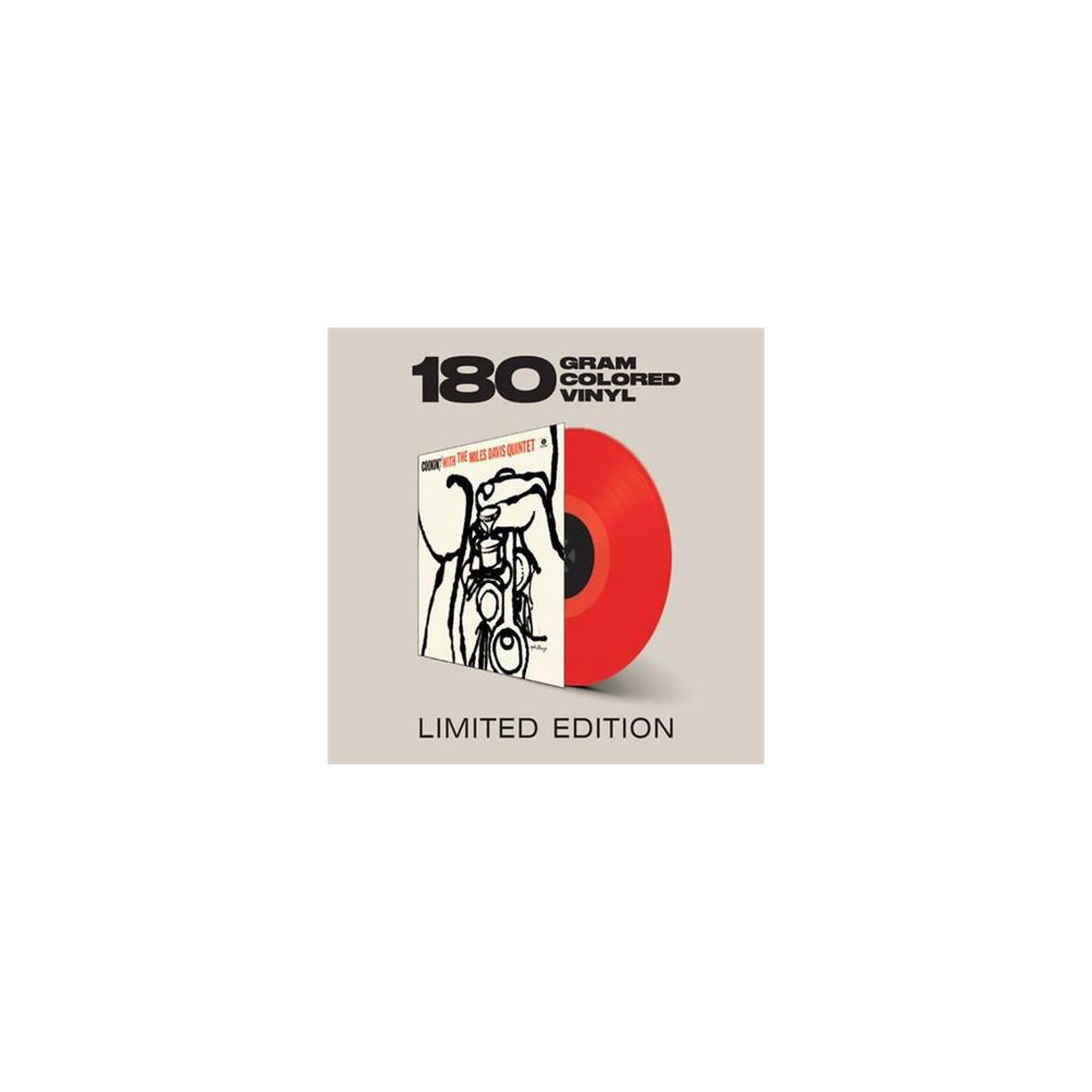 Album vinyle 33T Miles Davis Cookin' édition limitée rouge 180 g, 1 disque