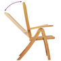 Voir la diapositive 5 : VIDAXL Chaises pliables de jardin lot de 4 bois d'acacia et textilene