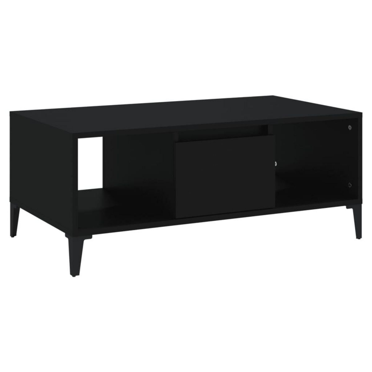 VIDAXL Table basse Noir 90x50x36,5 cm Bois d'ingenierie