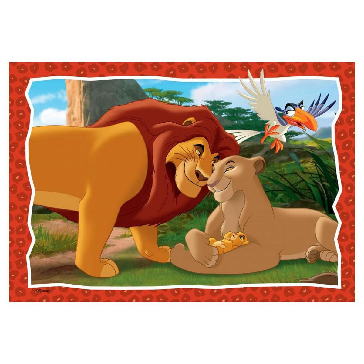 RAVENSBURGER Puzzle le roi lion disney animal friends 2x24p