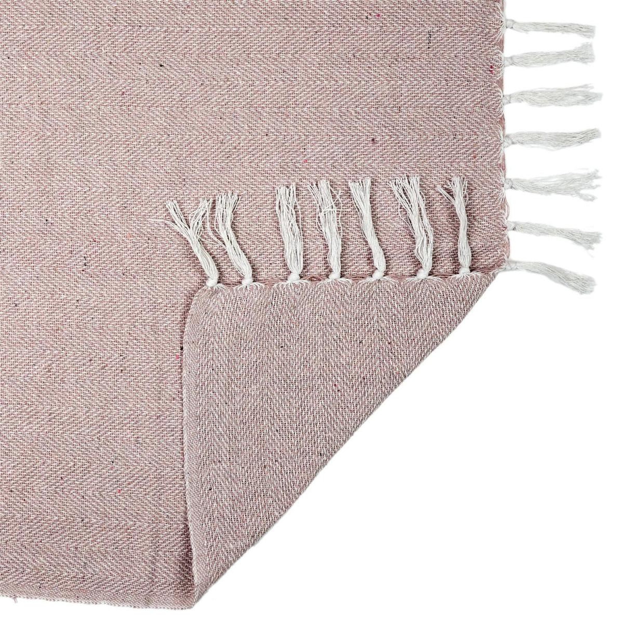 Voir la diapositive 3 : Paris Prix Plaid Jacquard  Nema  125x150cm Rose