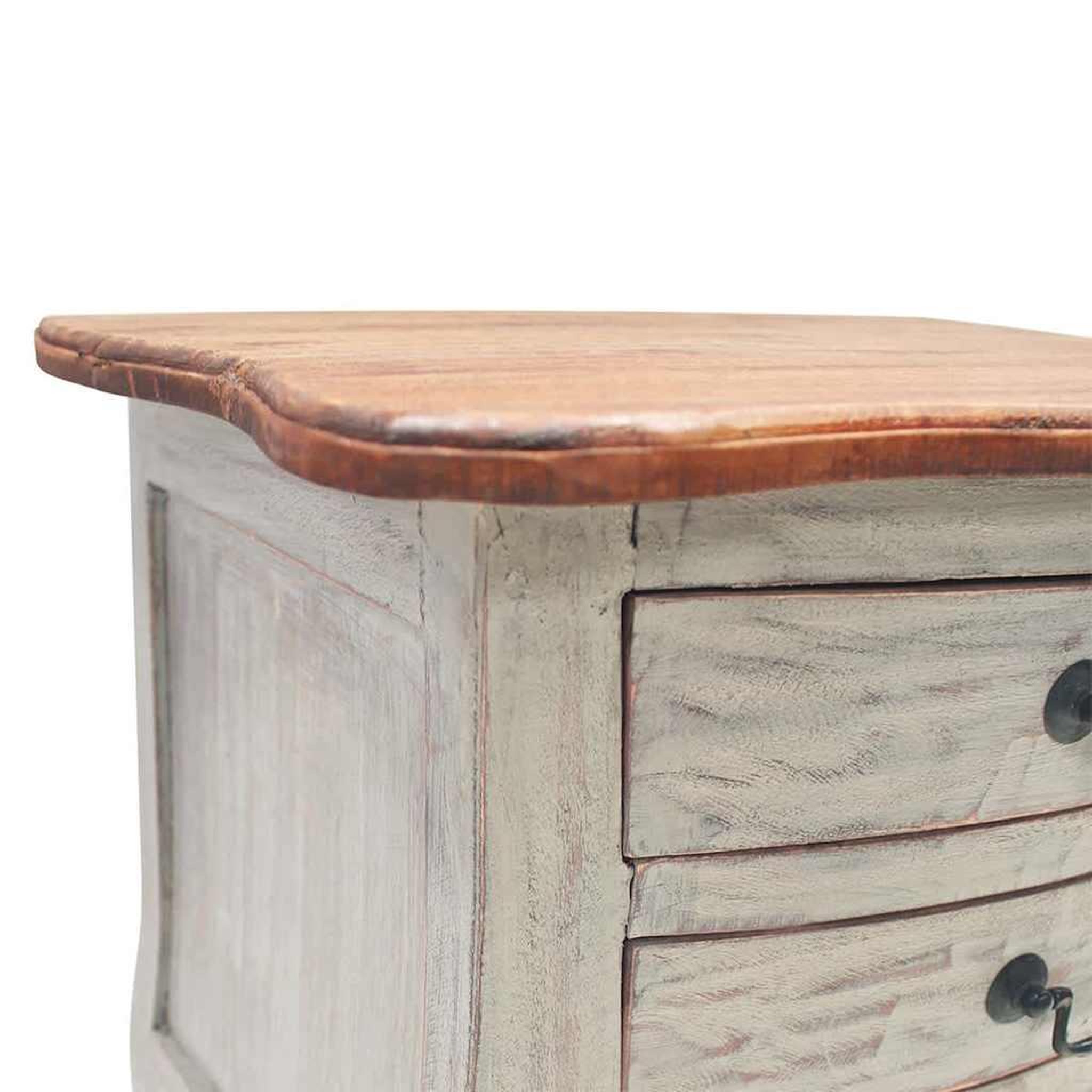 Voir la diapositive 4 : VIDAXL Table de chevet bois d'acajou massif 48x35x64 cm
