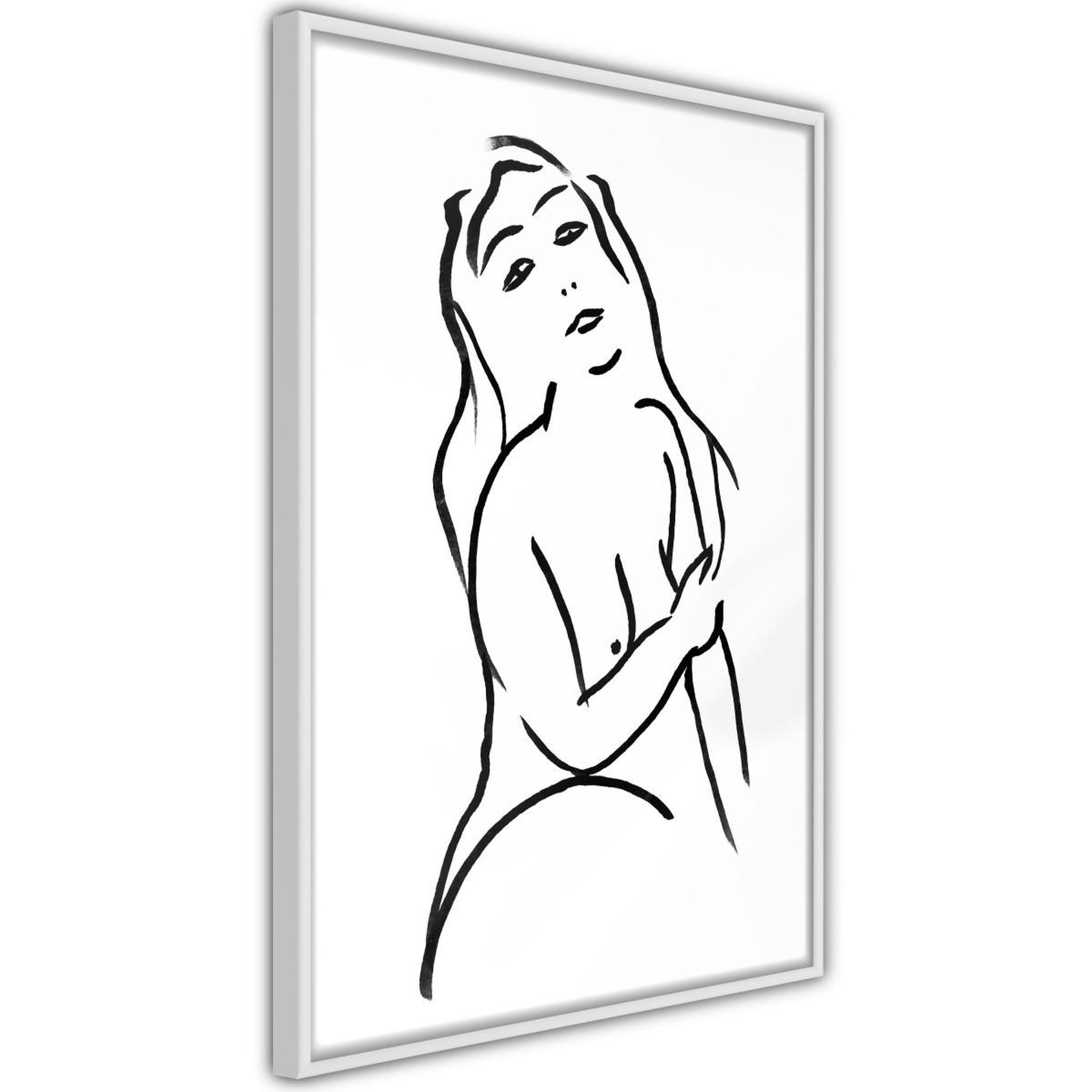Paris Prix Affiche murale encadrée  shape of a woman