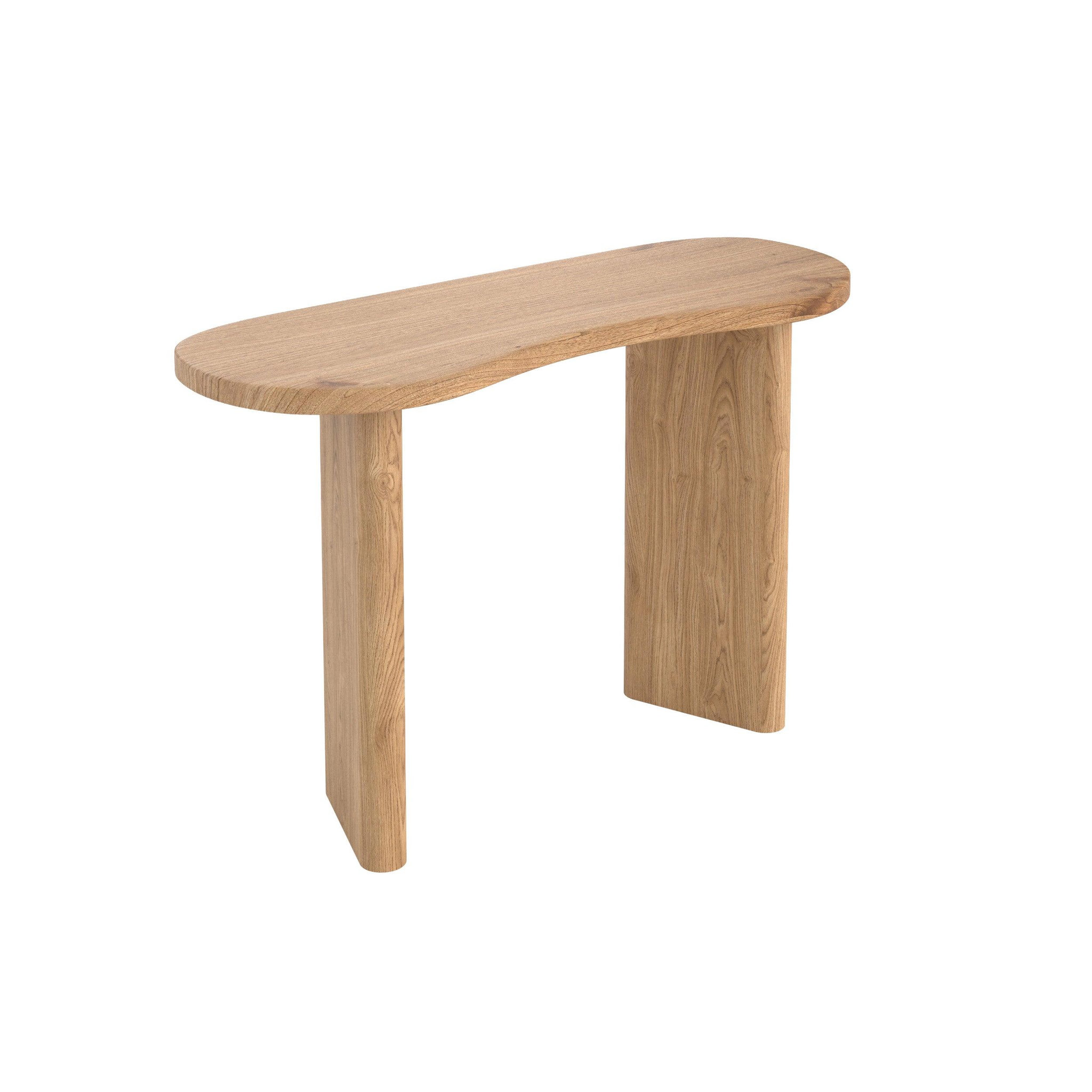 MAISON PAVANE Console en bois massif de mindi-brandan