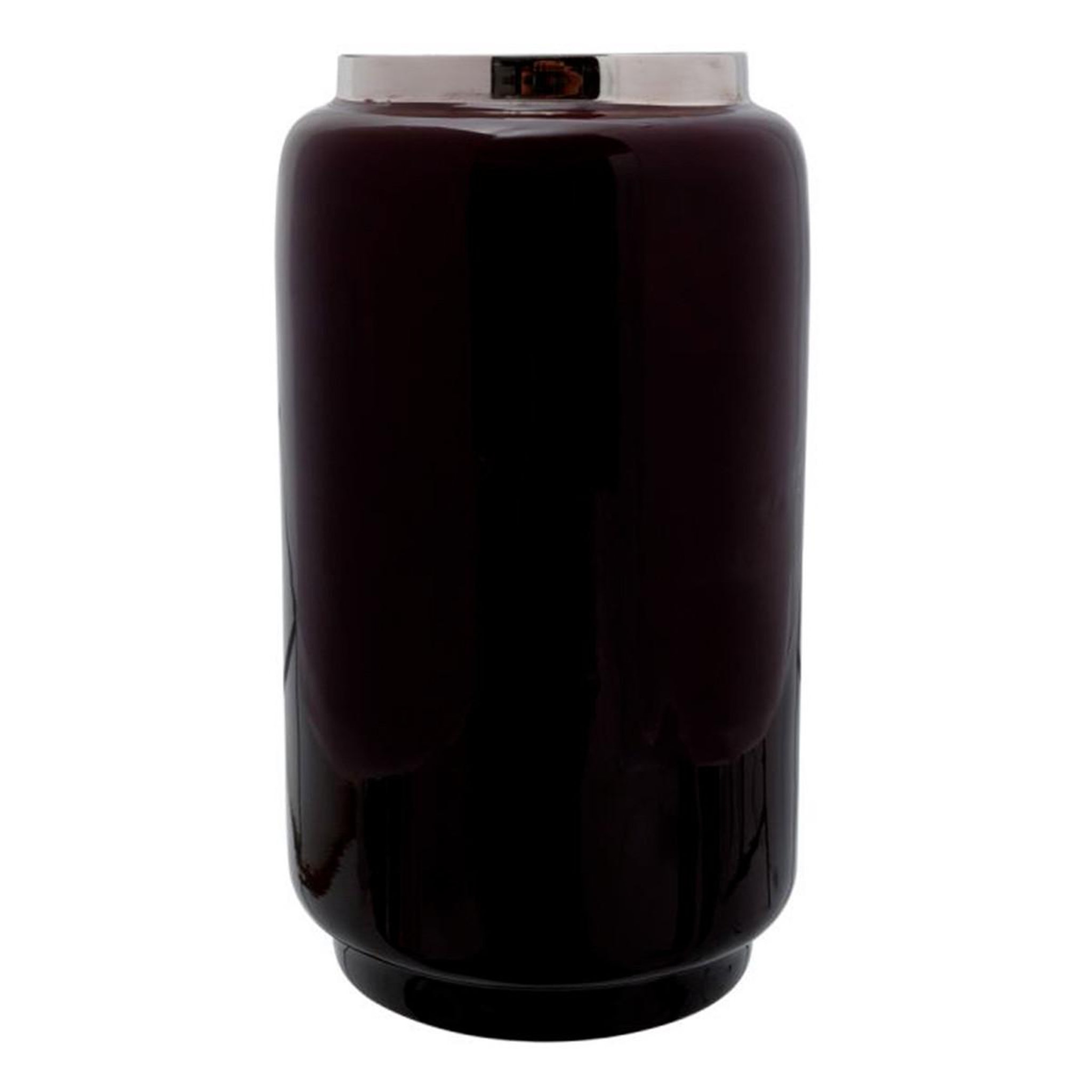 Paris Prix Vase rond design  veronika  24cm violet & argent