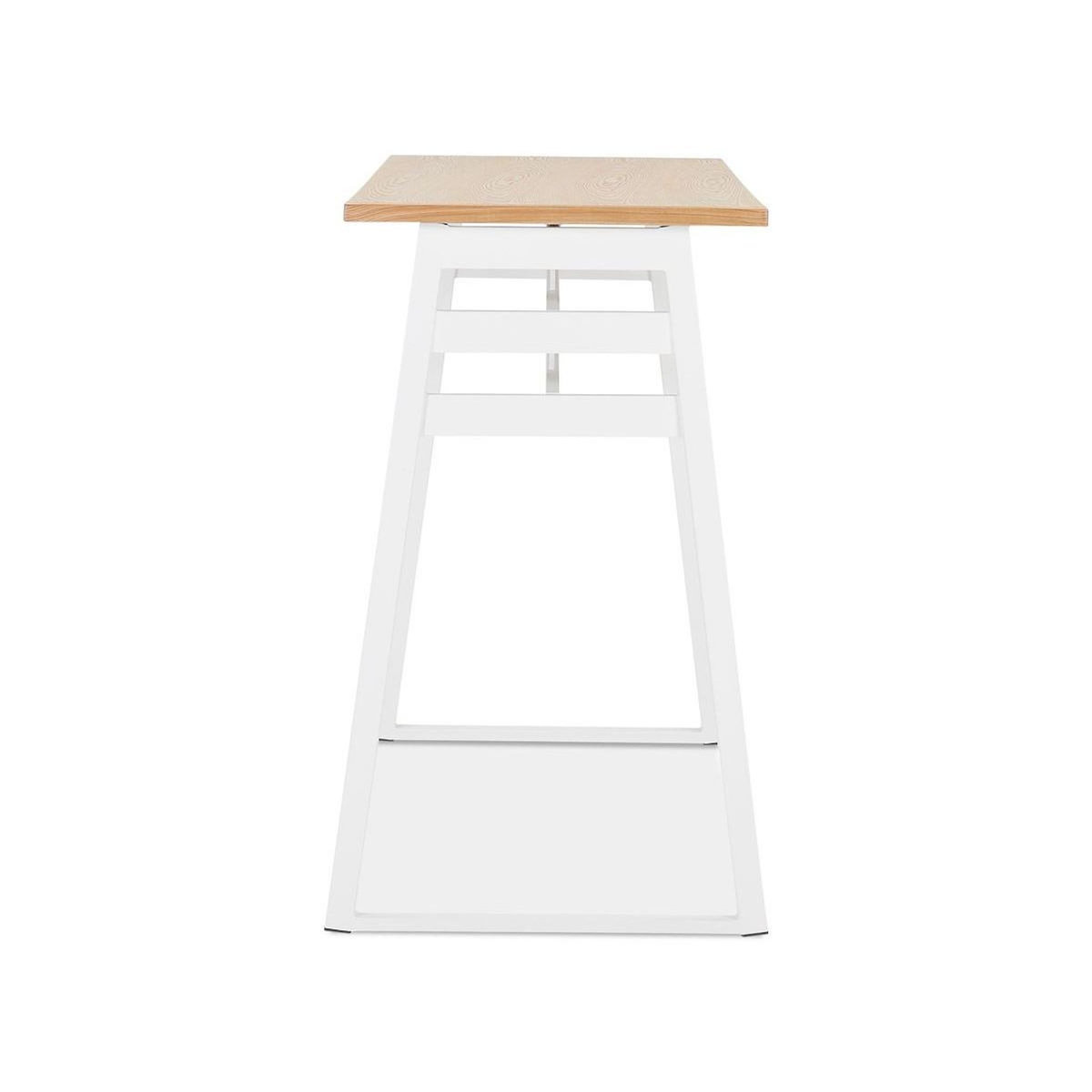 Paris Prix Table de Bar Scandinave  Javier  150cm Blanc