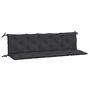Voir la diapositive 2 : VIDAXL Coussins de banc jardin lot de 2 noir 180x50x7 cm tissu Oxford