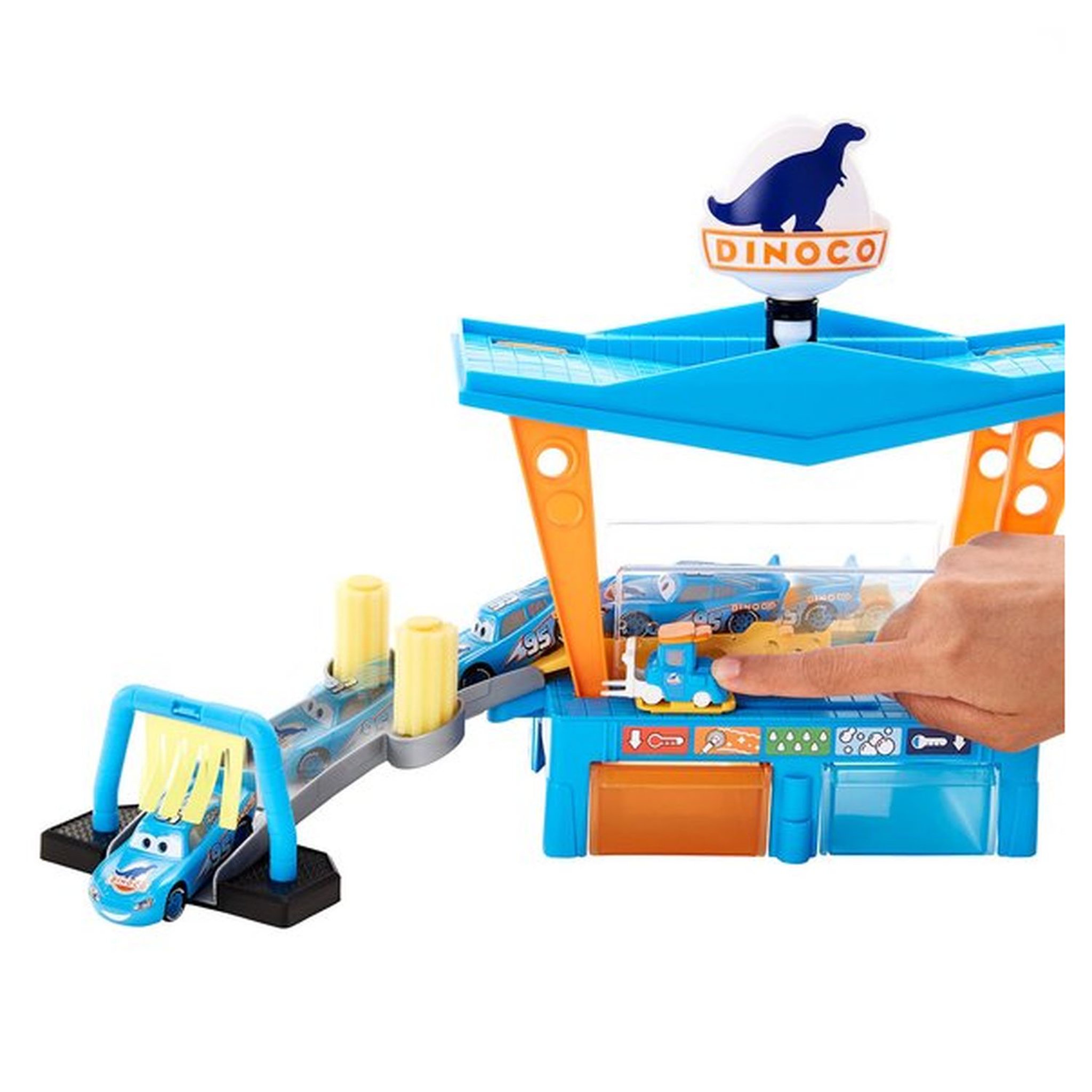 Voir la diapositive 3 : MATTEL Mattel Cars station de lavage Dinoco