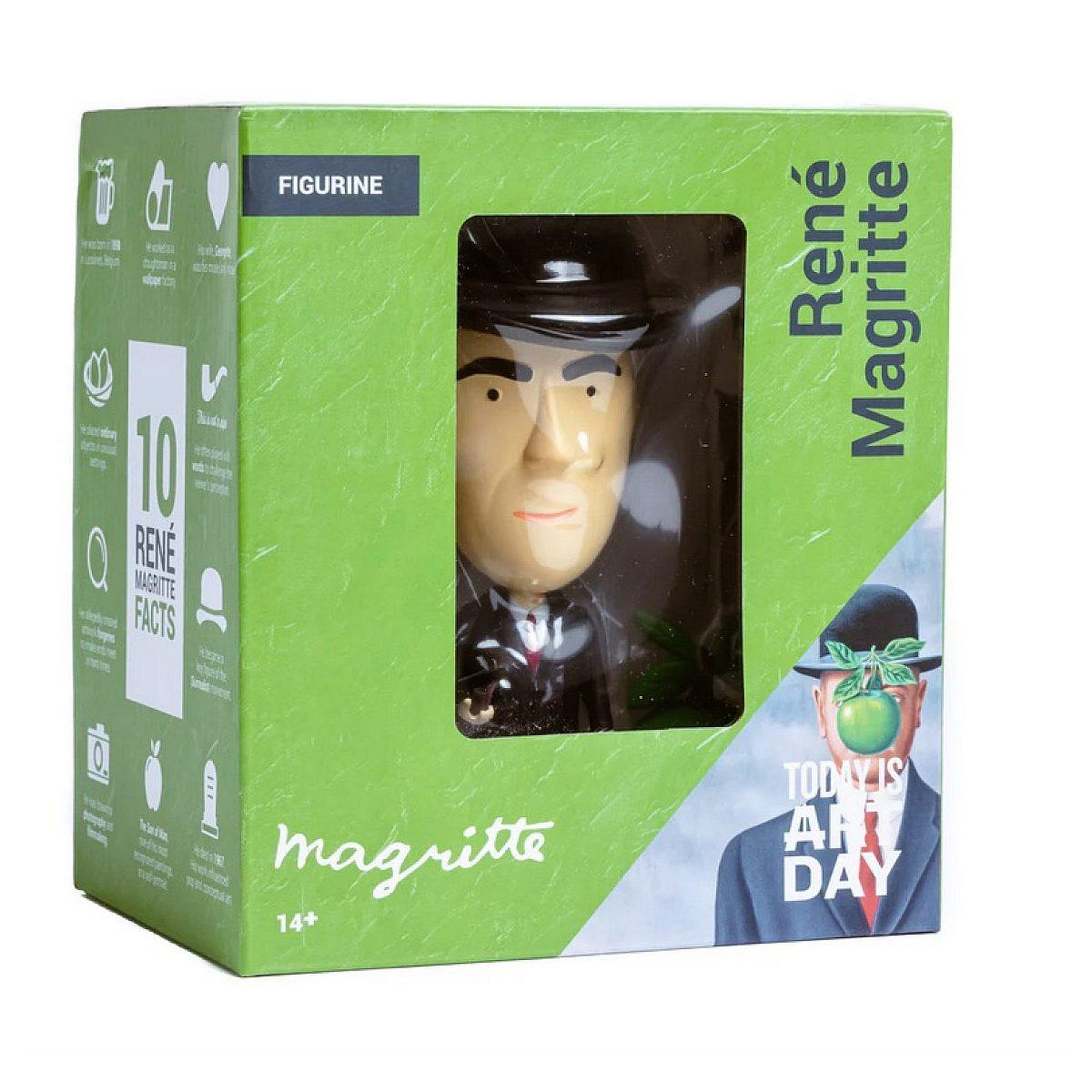 TODAY IS ART DAY Figurine de rene magritte