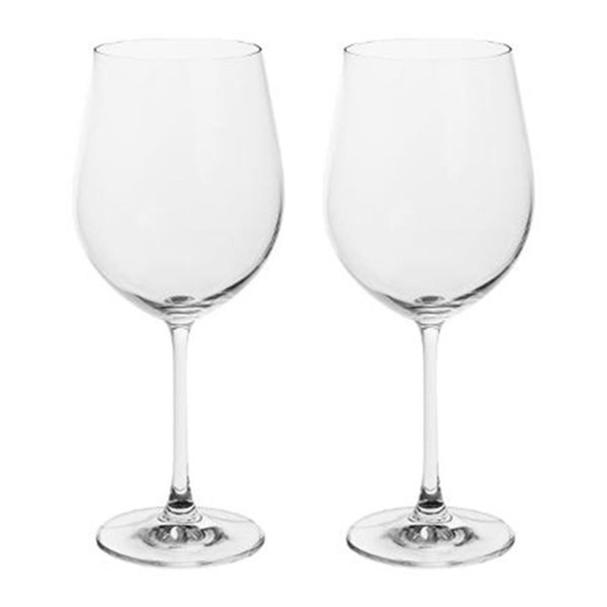 SECRET DE GOURMET Lot de 2 verres à vin  bordeaux  61cl transparent