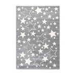 Paris Prix Tapis de Chambre Enfant Étoiles  Tamworth  Argent. Coloris disponibles : Gris