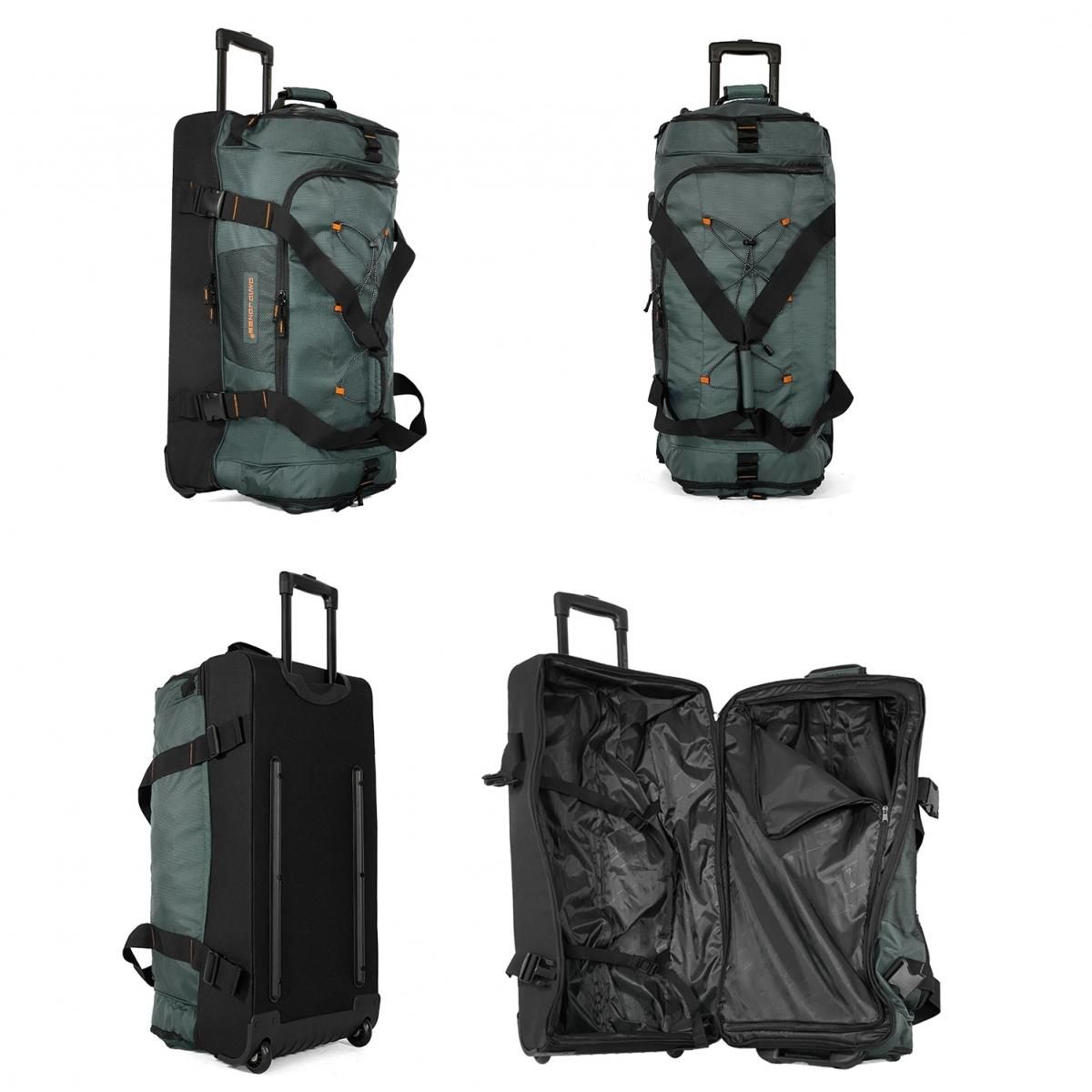 David Jones Sac de voyage à roulettes 100L double compartiment 78cm