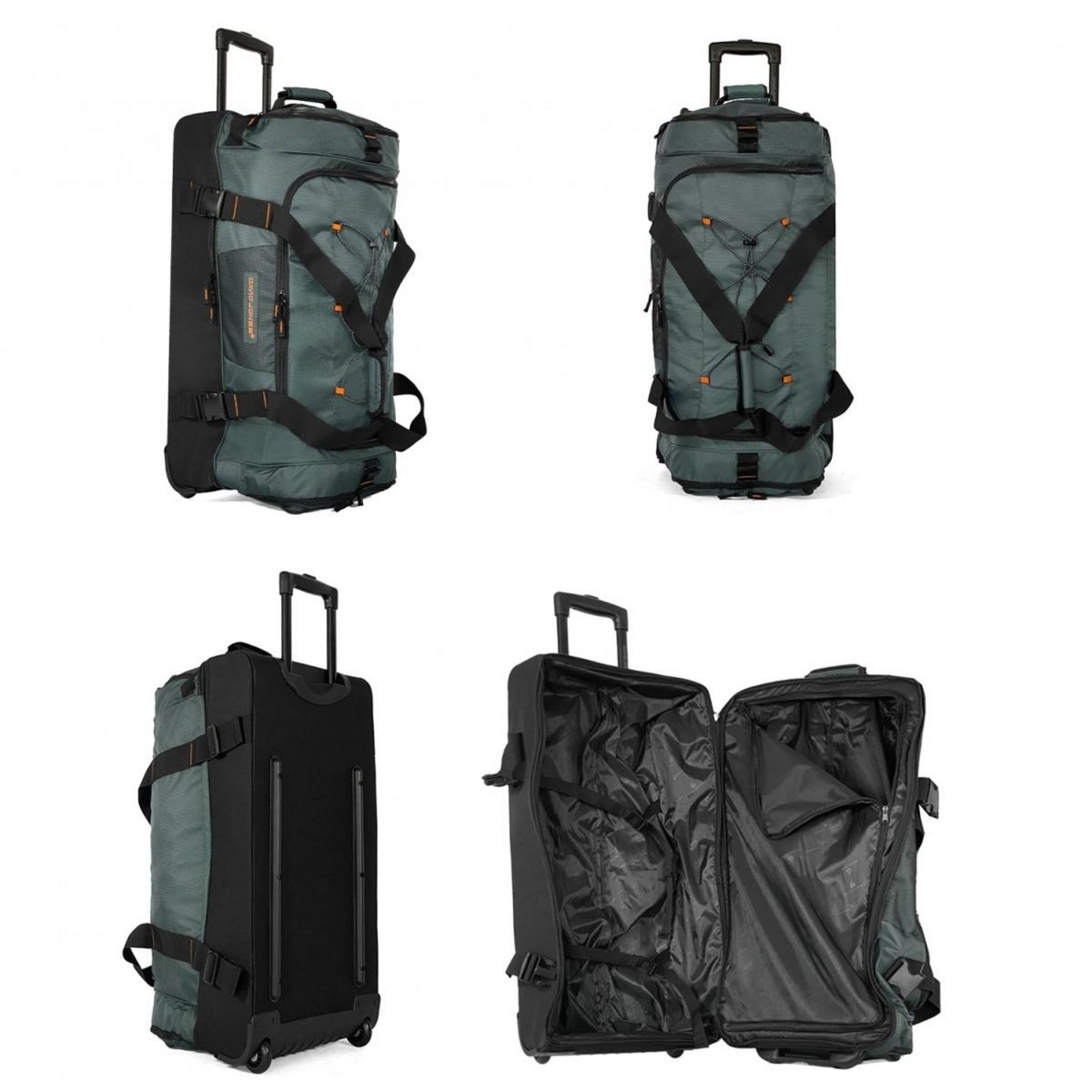 David Jones Sac de voyage à roulettes 100L double compartiment 78cm