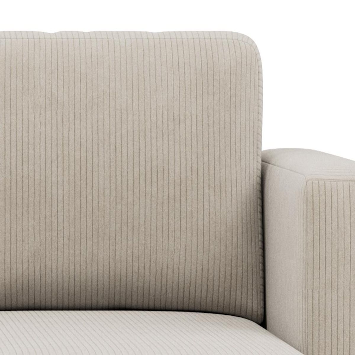 BEST MOBILIER Canopy - canapé d'angle réversible 4 places convertible avec coffre en velours côtelé