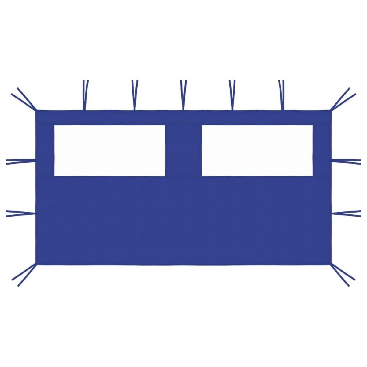 VIDAXL Paroi laterale de belvedere avec fenetres 4x2 m Bleu