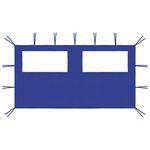 VIDAXL Paroi laterale de belvedere avec fenetres 4x2 m Bleu