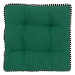 ATMOSPHERA Galette de Chaise Matelassée  Malakite  38x38cm Vert Cèdre