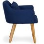 Voir la diapositive 3 : Paris Prix Fauteuil Scandinave  Alan  70cm Bleu