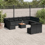 Voir la diapositive 1 : VIDAXL Salon de jardin avec coussins 13 pcs noir resine tressee