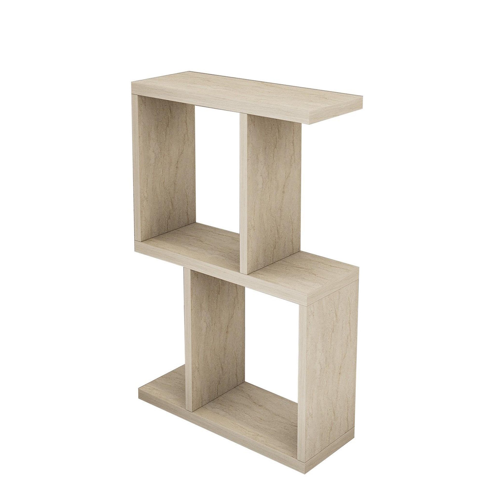 Habitat et Jardin Table d'appoint en bois  zet  - 45 x 17 x 51 cm - travertin