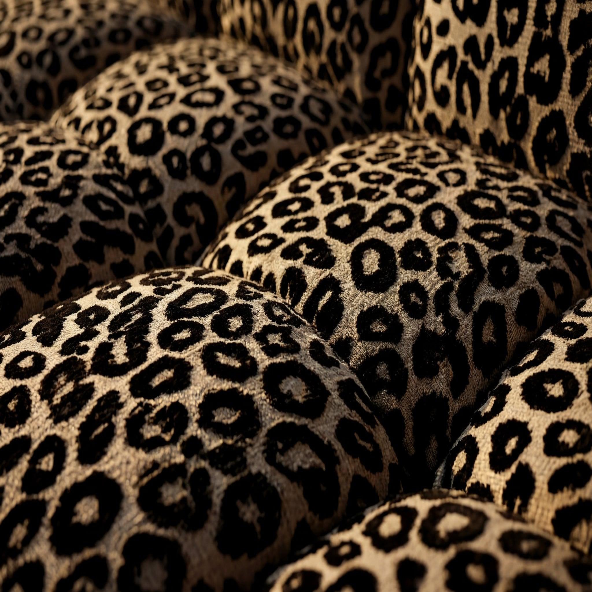 Voir la diapositive 6 : CASANOVA PARIS Alexia - canapé d'angle tissu imprimé animalier 4 places