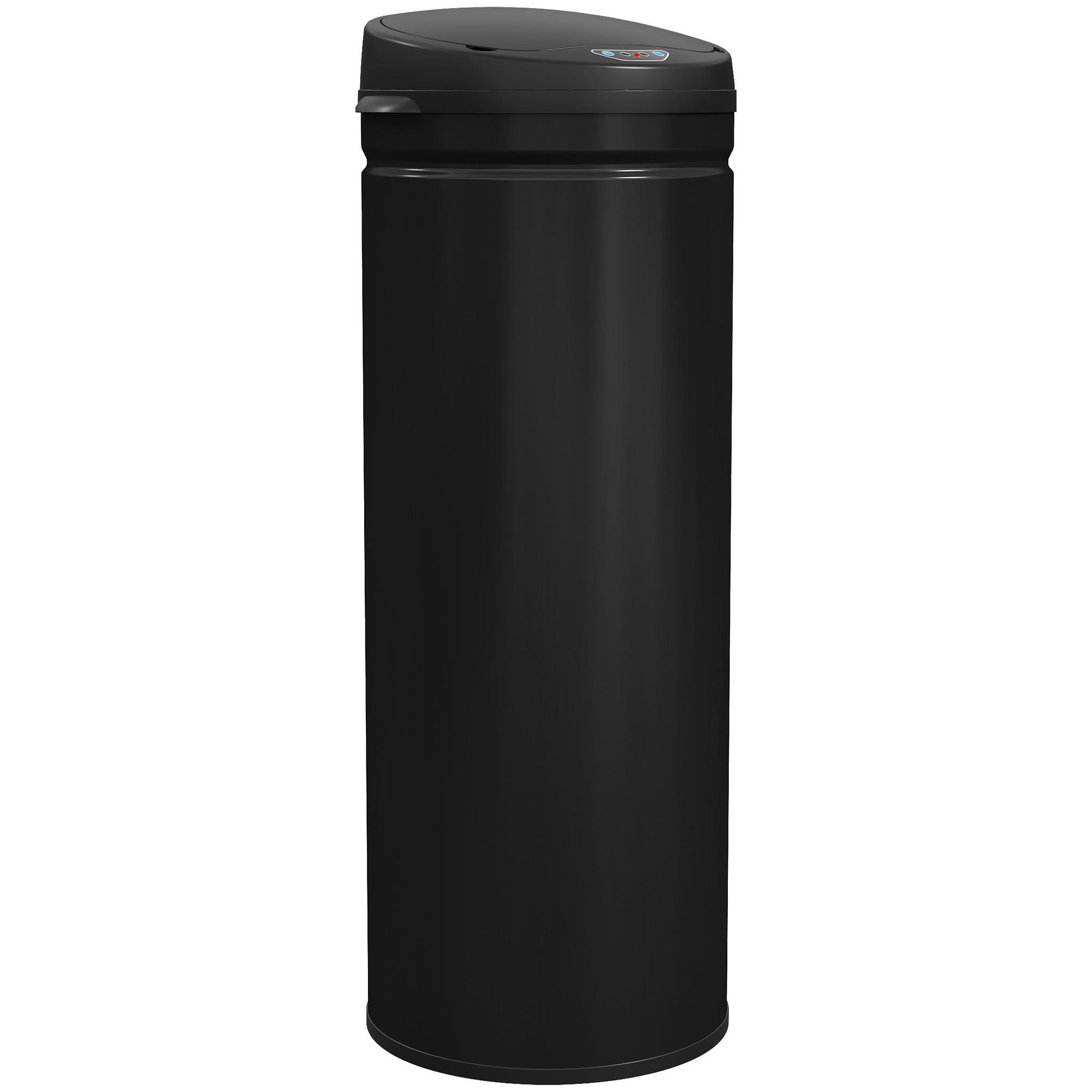 Voir la diapositive 1 : HOMCOM Poubelle automatique 50l capteur de mouvement acier inox brossé
