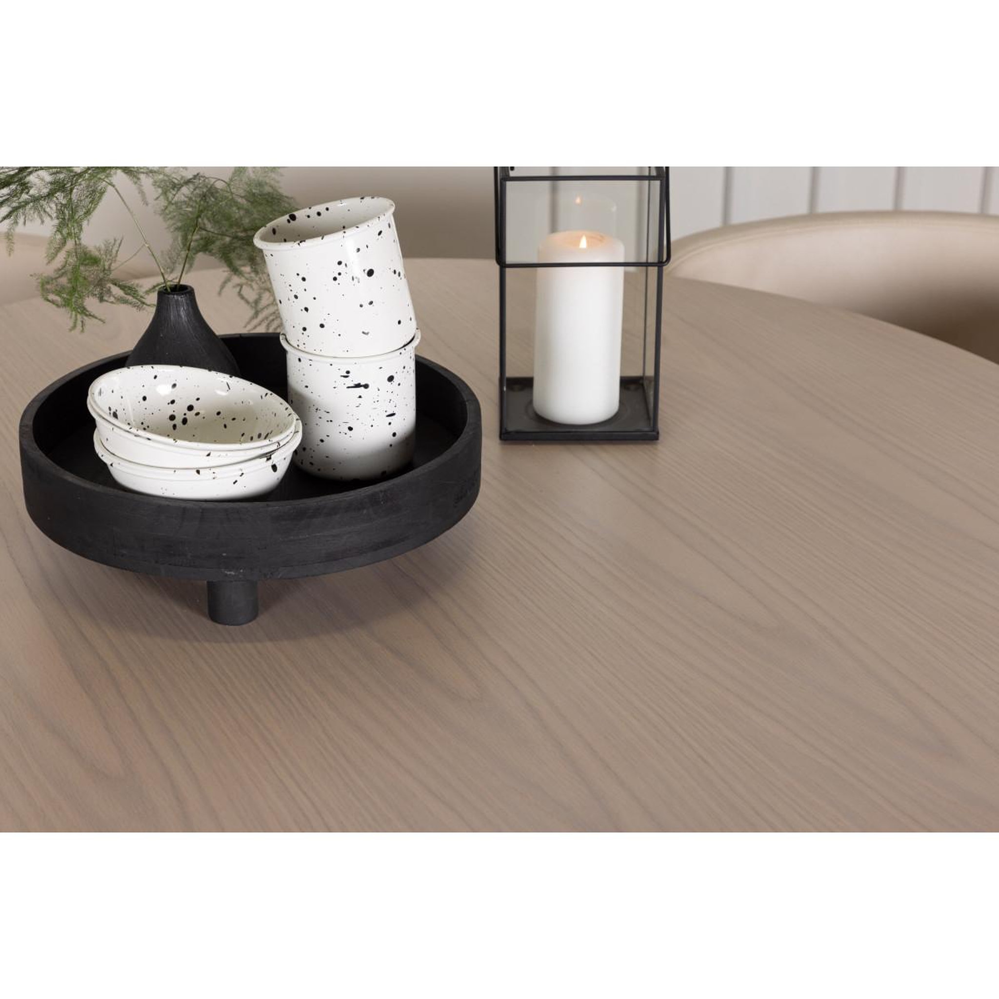 Voir la diapositive 5 : Paris Prix Ensemble table à manger & 4 chaises  olivia & simrishamn  110cm naturel & beige