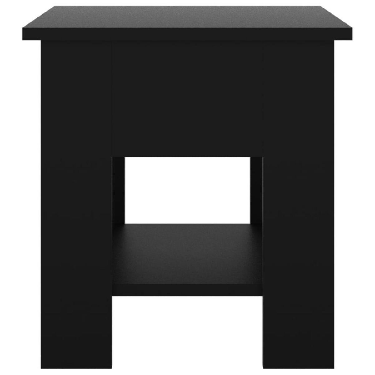 VIDAXL Table basse noir 40x40x42 cm bois d'ingenierie