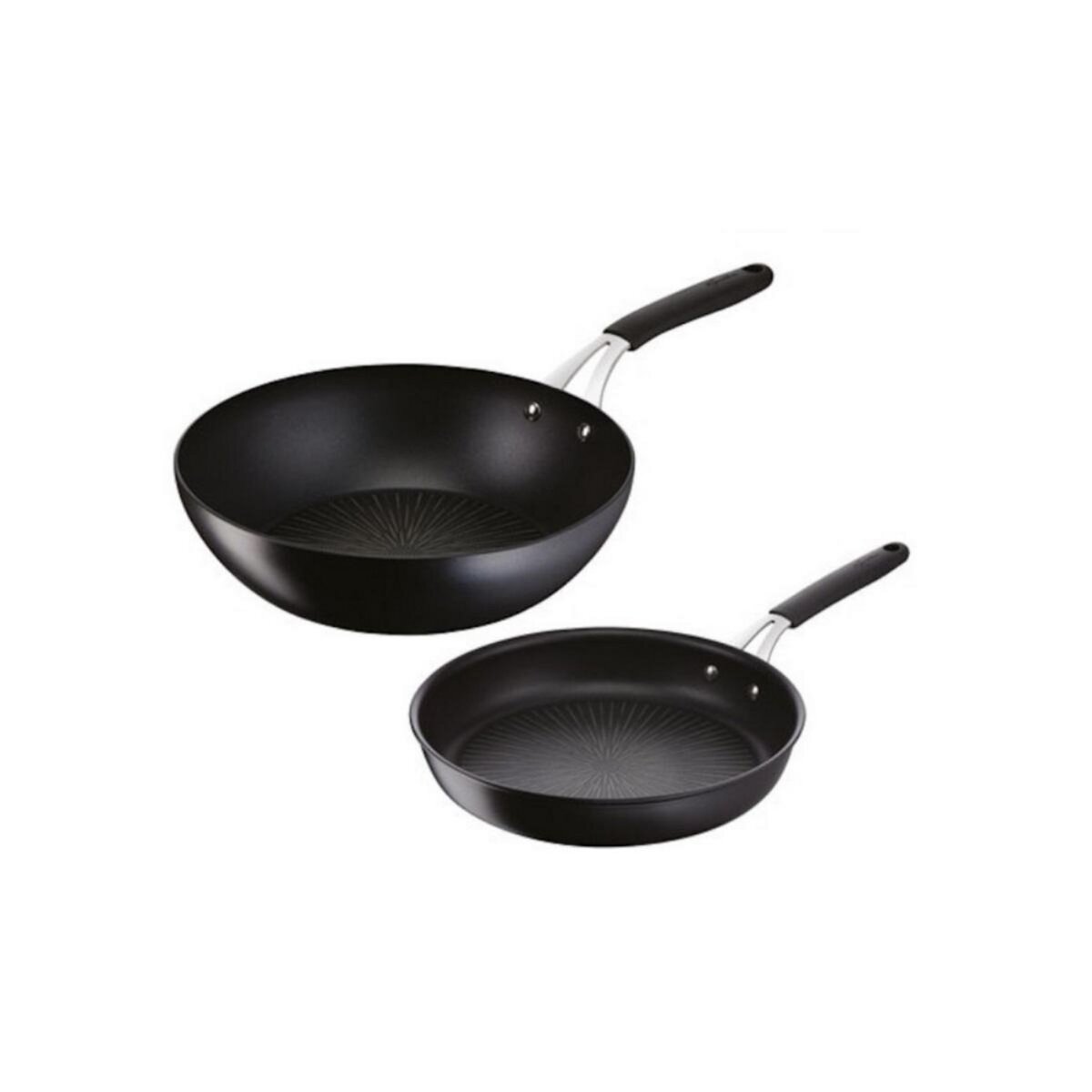 Lagostina Poêles 26cm + wok 28cm noir - 012165600102