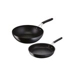 Lagostina Poêles 26cm + wok 28cm noir - 012165600102