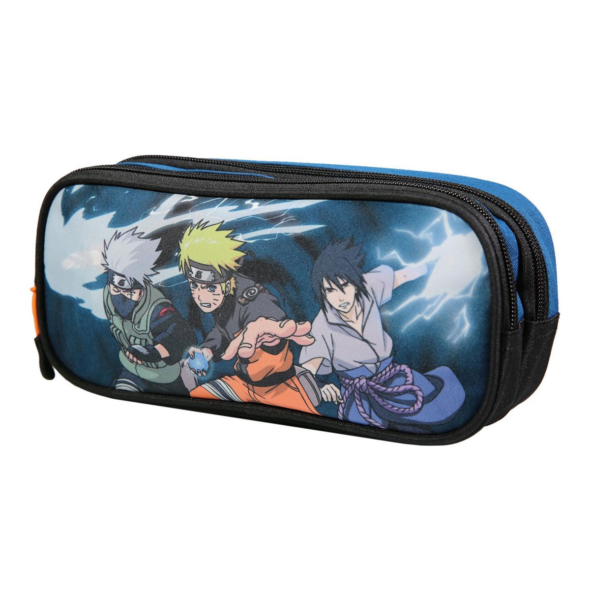 Bagtrotter BAGTROTTER  Trousse scolaire 2 compartiments Naruto Bleu