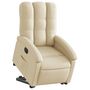 Voir la diapositive 3 : VIDAXL Fauteuil inclinable electrique creme tissu