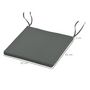 Voir la diapositive 3 : OUTSUNNY Lot de 6 coussins de chaises de jardin polyester gris foncé