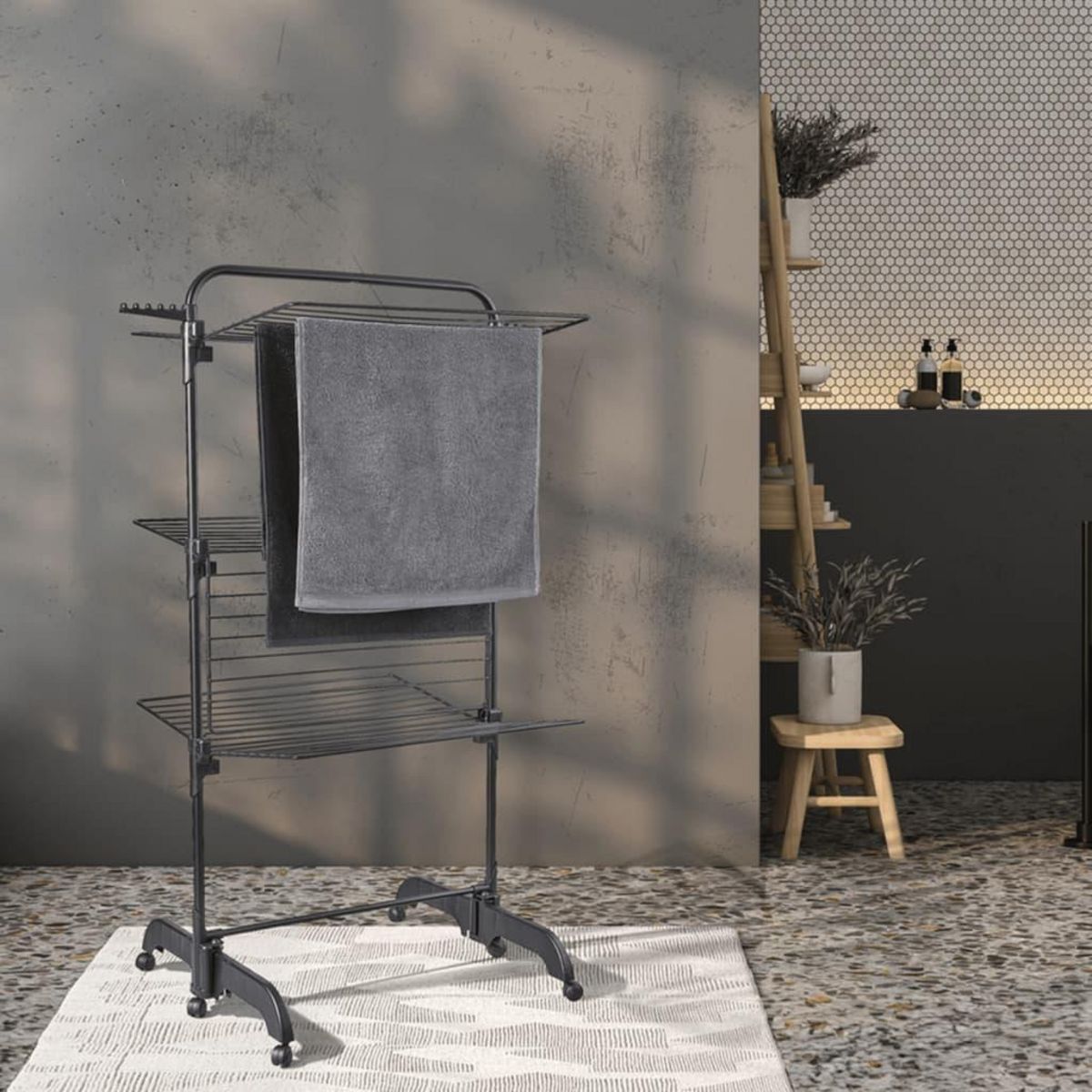 Leifheit Leifheit Sechoir a linge Comfort Tower 420 noir