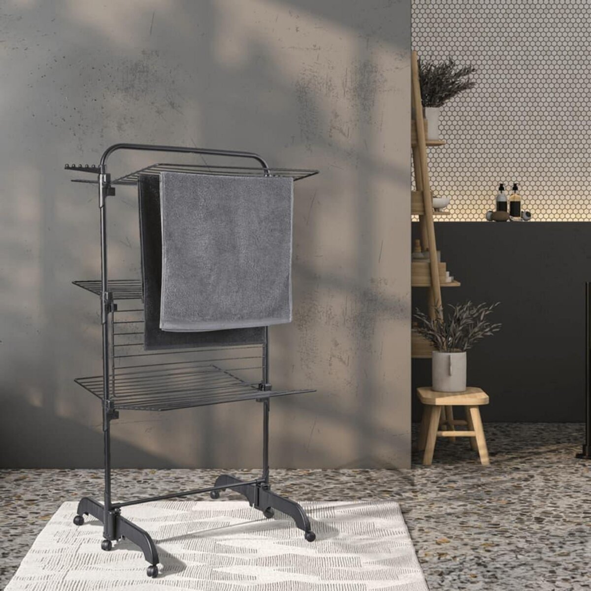 Leifheit Leifheit Sechoir a linge Comfort Tower 420 noir