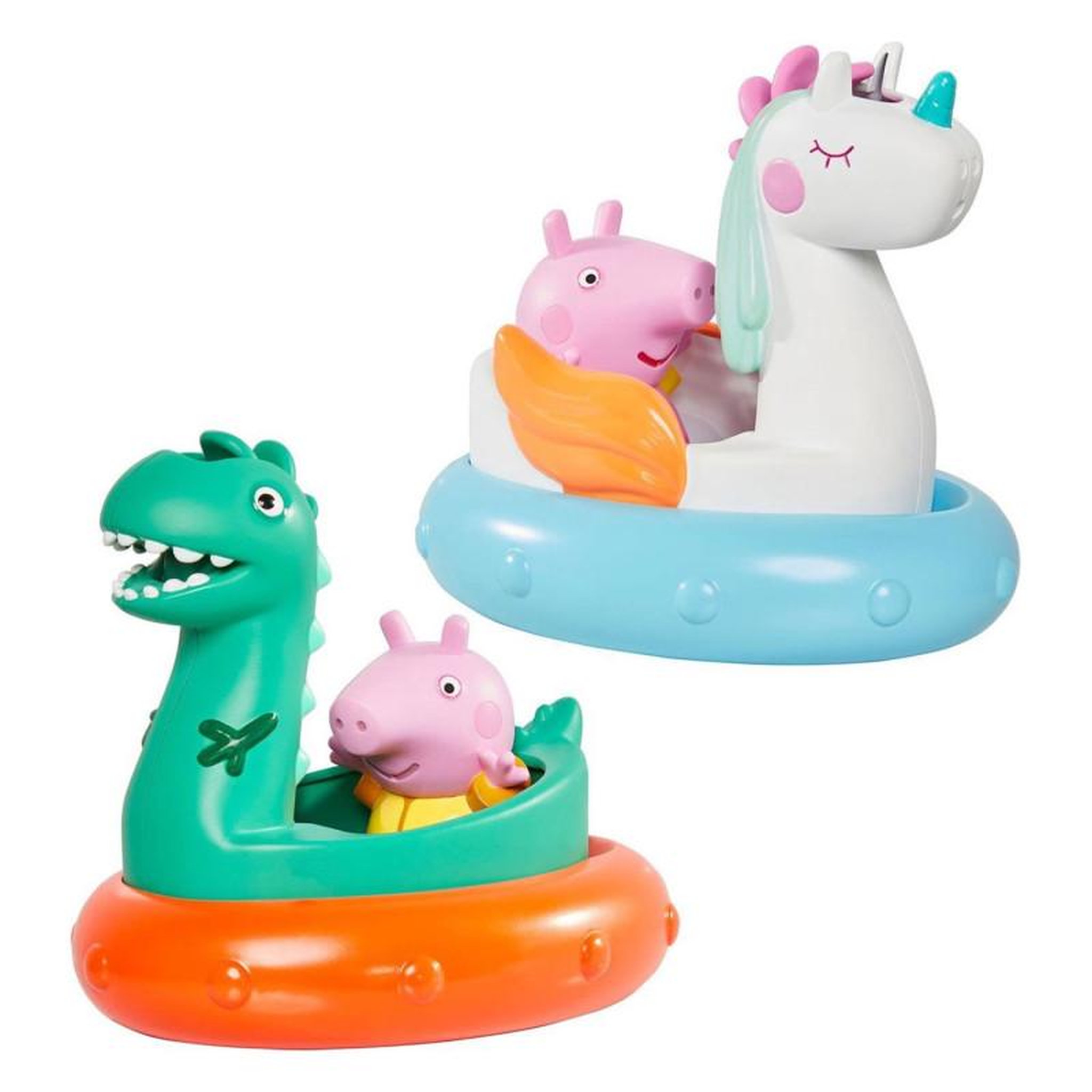 Voir la diapositive 1 : TOMY Tomy Peppa Pig avec bateau pour le bain E73106