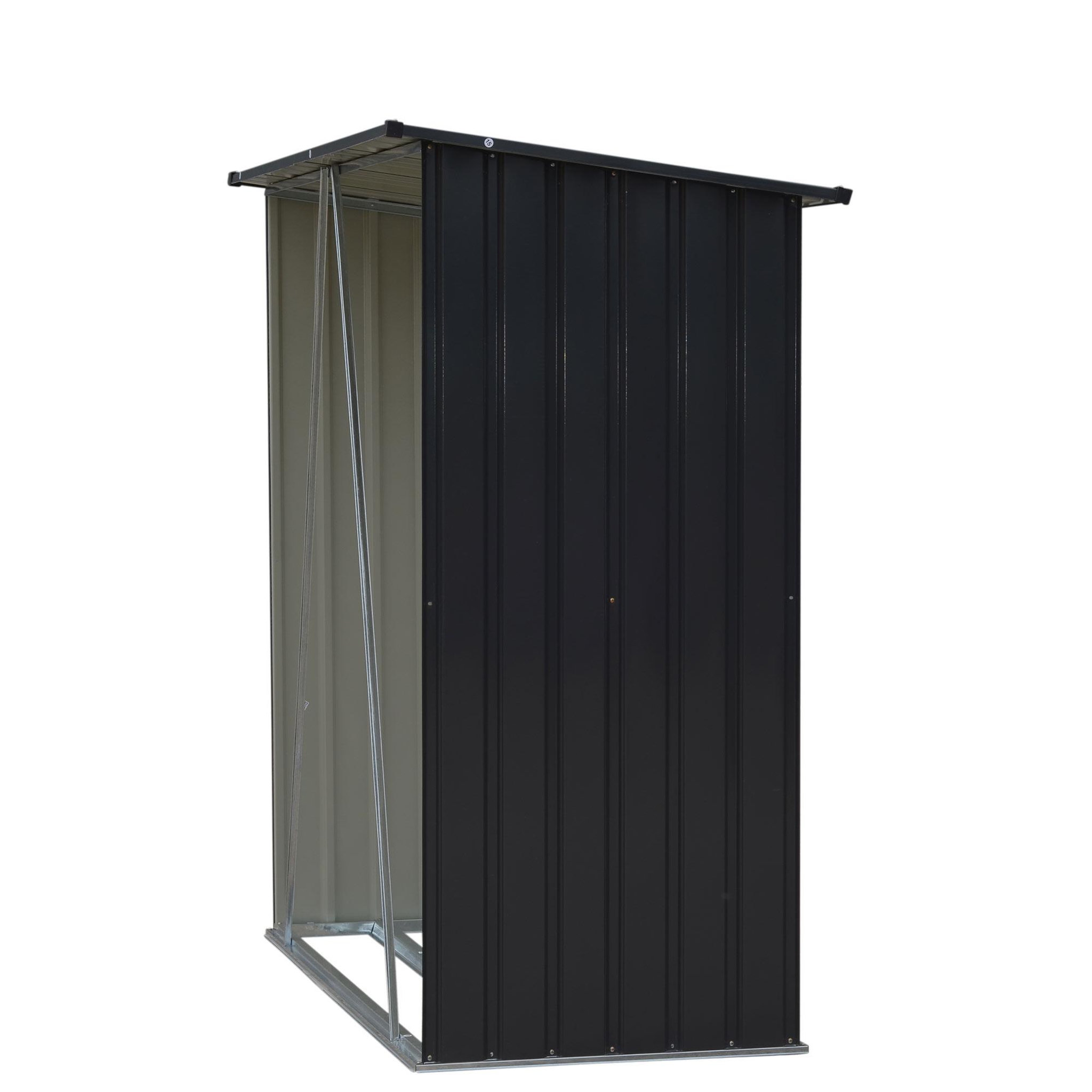 Voir la diapositive 3 : WERKAPRO Abri range bûches métal  1,64 x 0,83 h 1,57 m