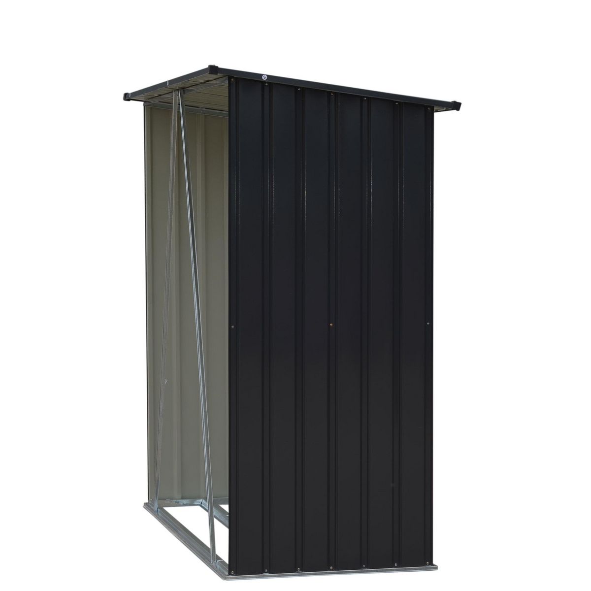 WERKAPRO Abri range bûches métal  1,64 x 0,83 H 1,57 m