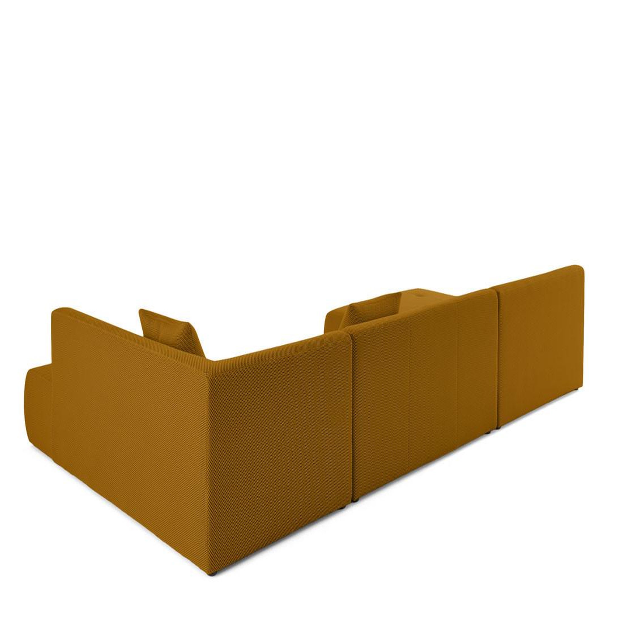 Voir la diapositive 4 : LISA DESIGN Onyx - canapé panoramique modulable d'angle droit - 7 places - en tissu mailles 3d